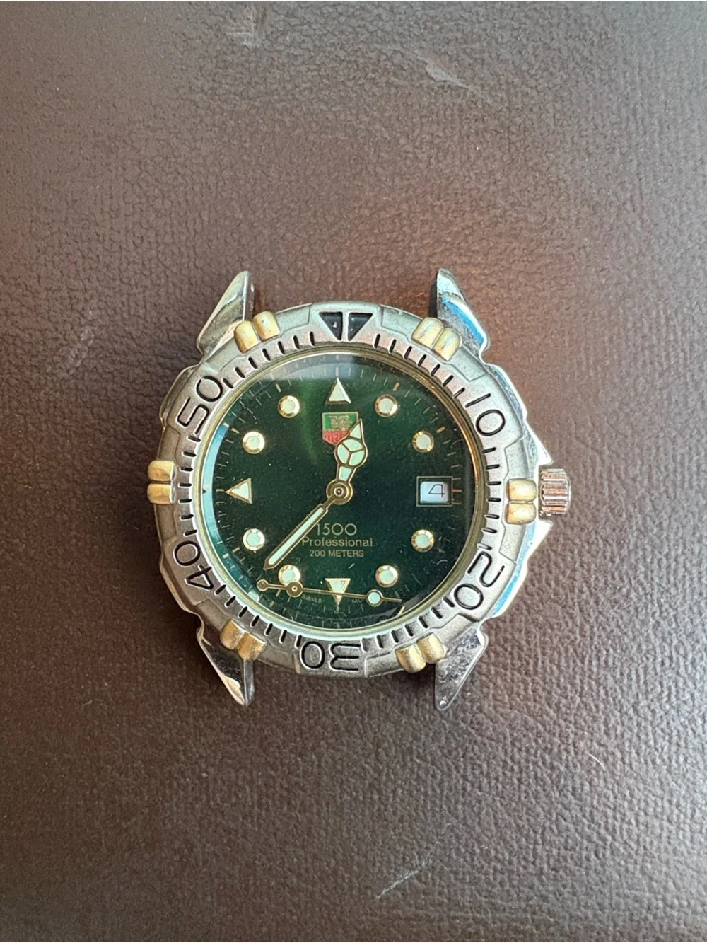 Tag Heuer Silver Stainless Steel Watch Case Back